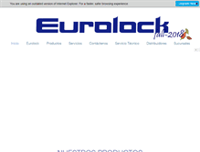 Tablet Screenshot of eurolock.cl